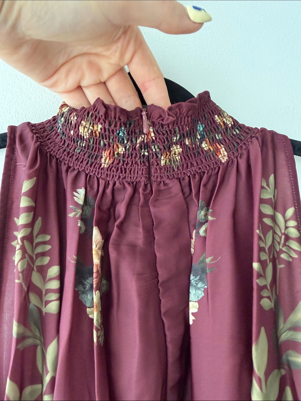 Anthropologie x Ranna Gill Pleated Mock-Neck Floral Jumpsuit NWT - Picture 6 of 7